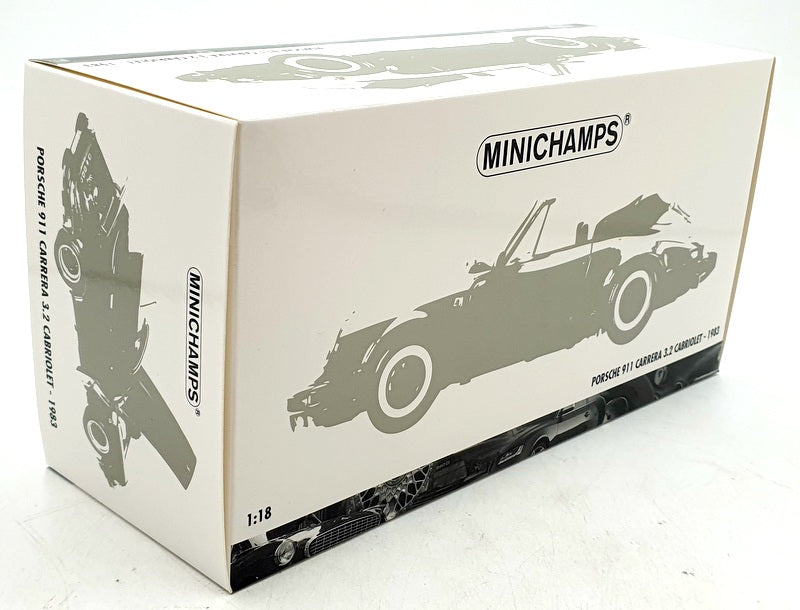 Modèle réduit Porsche 911 Carrera 3.2 Cabriolet – 1983 – Black 1/18 Modèle réduit Porsche 911 Carrera 3.2 Cabriolet – 1983 – Black 1/18