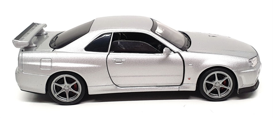 Tayumo 1/32 Scale Pull Back & Go 32115012 - Nissan GT-R34 V-Spec II - Silver