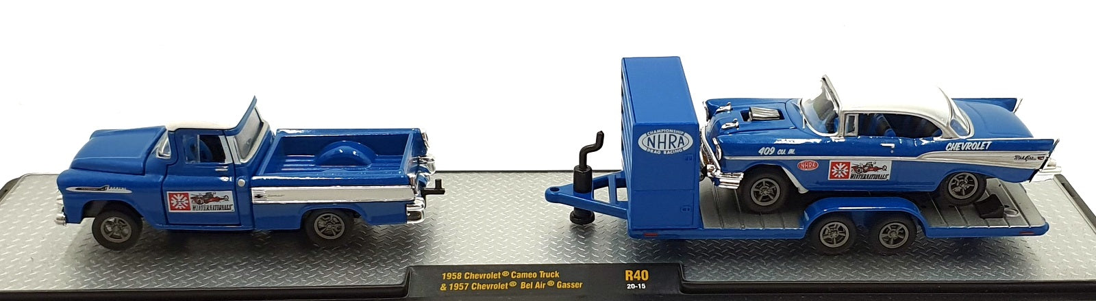 Castline M2 Machines 1/64 Scale R40 - 1958 Chevrolet Cameo & 1957 Bel Air Gasser