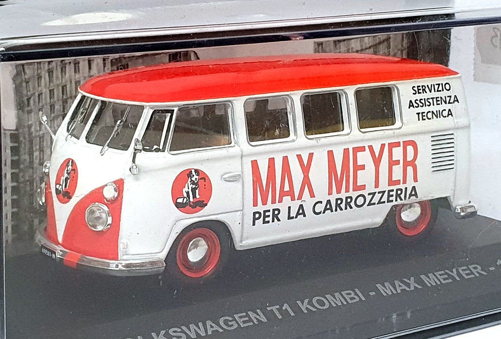 Altaya 1/43 Scale 17825B - 1959 Volkswagen T1 Kombi Max Meyer - White/Red
