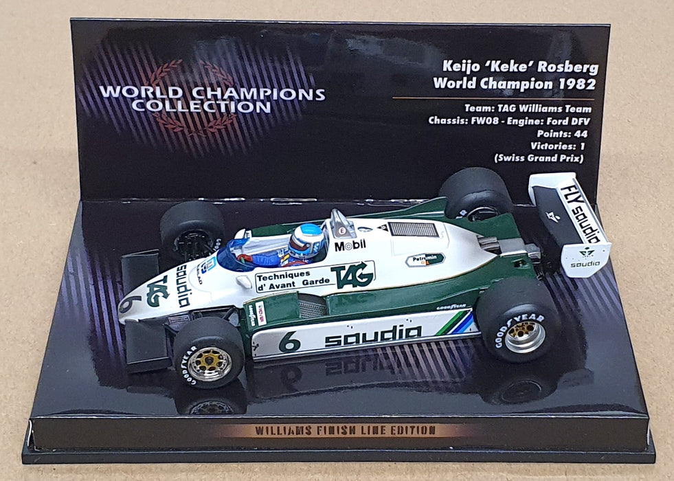 Minichamps 1/43 Scale 436 826606 - F1 TAG Williams World Champ Rosberg 1982