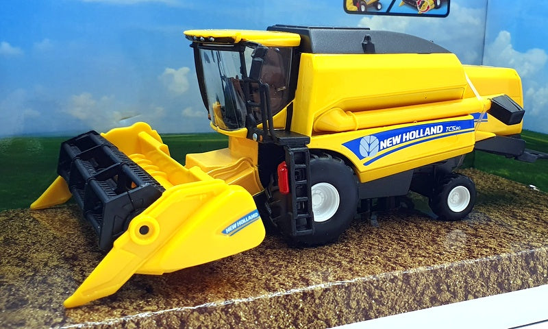 Burago 18cm long 18-31721 - New Holland TCS.90 Combine Harvester - Yellow
