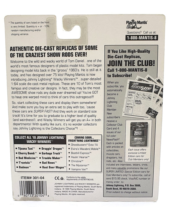 Johnny Lightning 1/64 Scale 301-04 - Wacky Winners Draggin' Dragon - Green