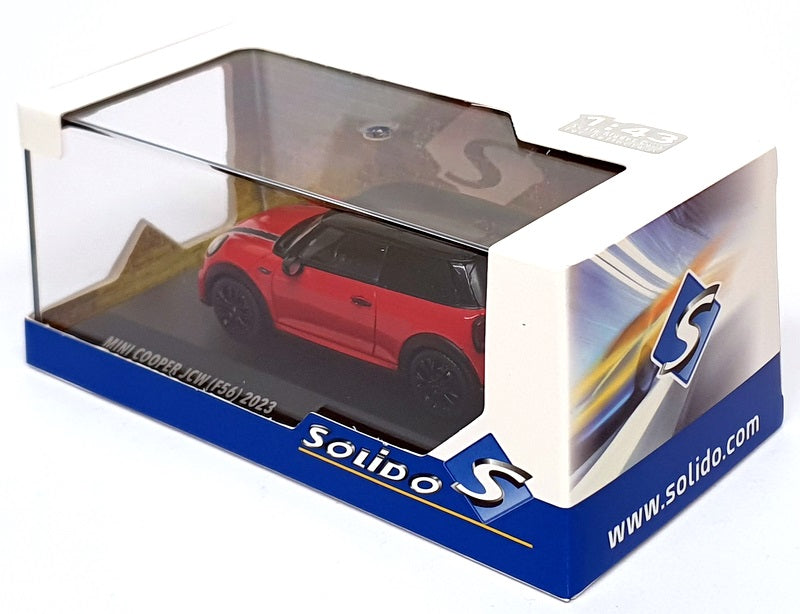 Solido 1/43 Scale S4315001 - 2023 Mini Cooper JCW (F56) - Red