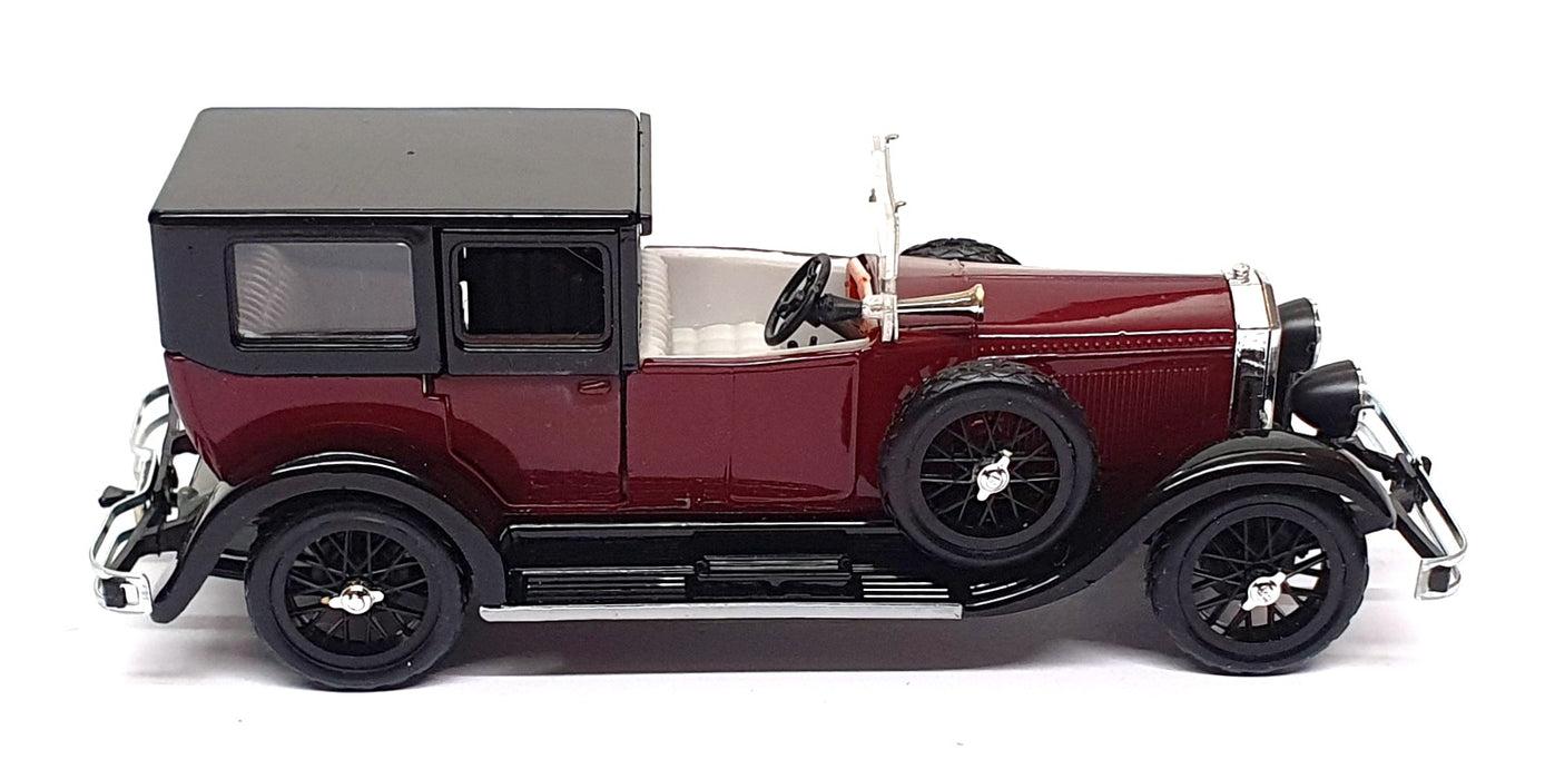 Rio 1/43 Scale No. 9 - 1926 Isotta Fraschini 8a Scoperta - Maroon/Black