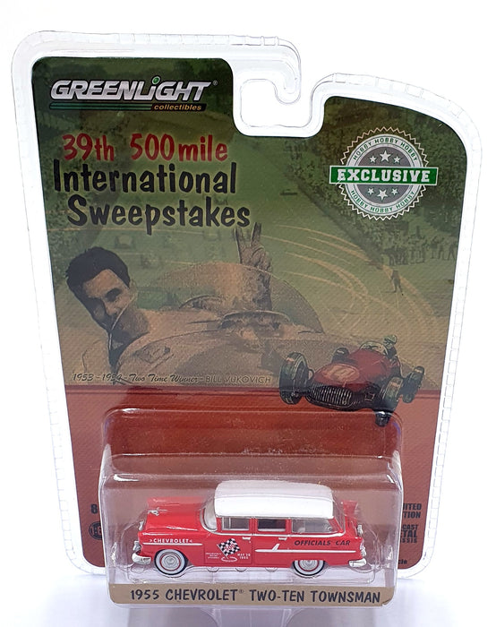 Greenlight 1/64 Scale 30104 - 1955 Chevrolet Two-Ten Townsman - Red