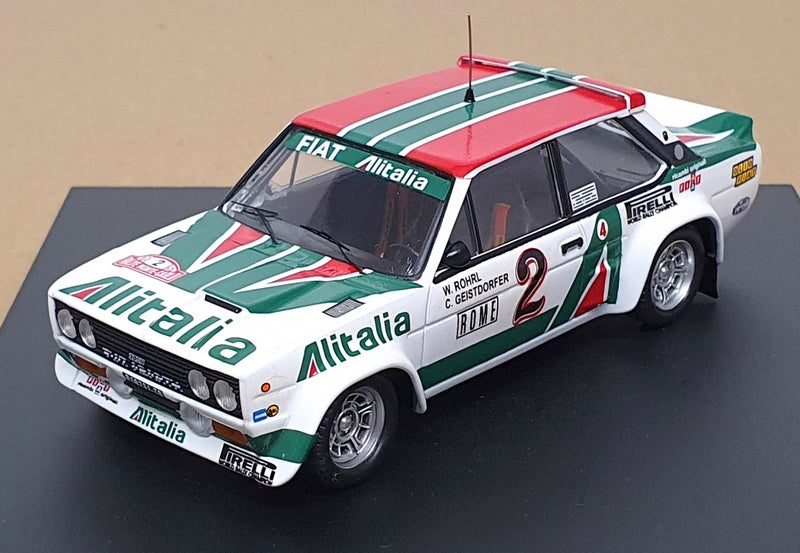 Trofeu 1/43 Scale 1409 - Fiat 131 Abarth #2 Monte Carlo 1978 - White/Green/Red