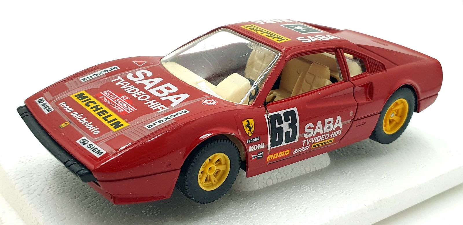 Burago 1/24 Scale Diecast 9148 - Ferrari 308 GTB Race Car #63 - Red