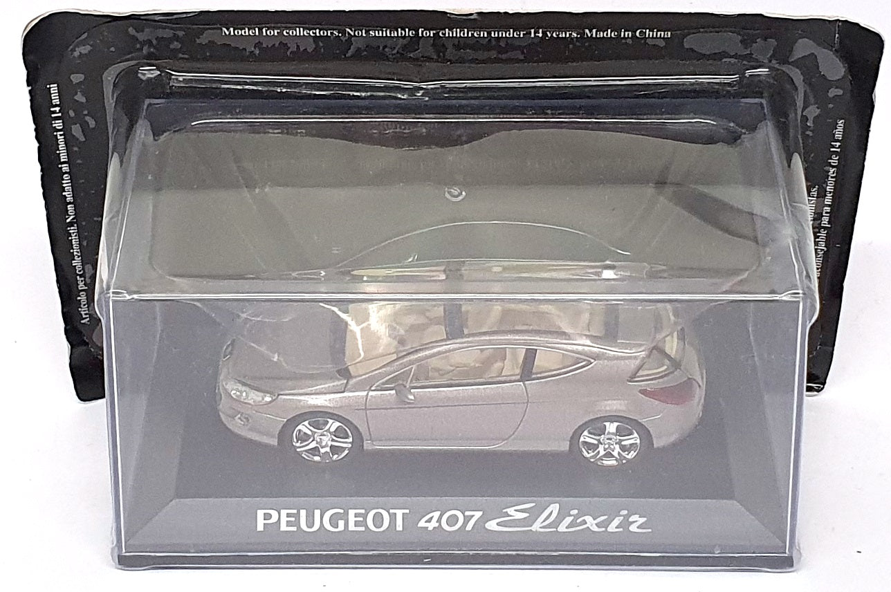Altaya 1/43 Scale Diecast 31825A - Peugeot 407 Elixir - Met. Grey