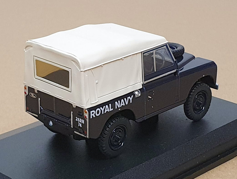 Oxford Diecast 1/43 Scale 43LR3S004 - Land Rover SIII SWB Royal Navy - Dk. Blue