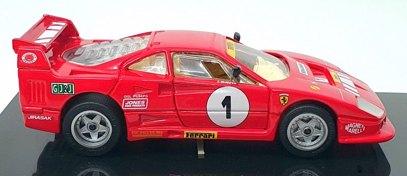 Hot Wheels 1/43 Scale 22167 - 1987 Ferrari F40 Race Car #1 - Red
