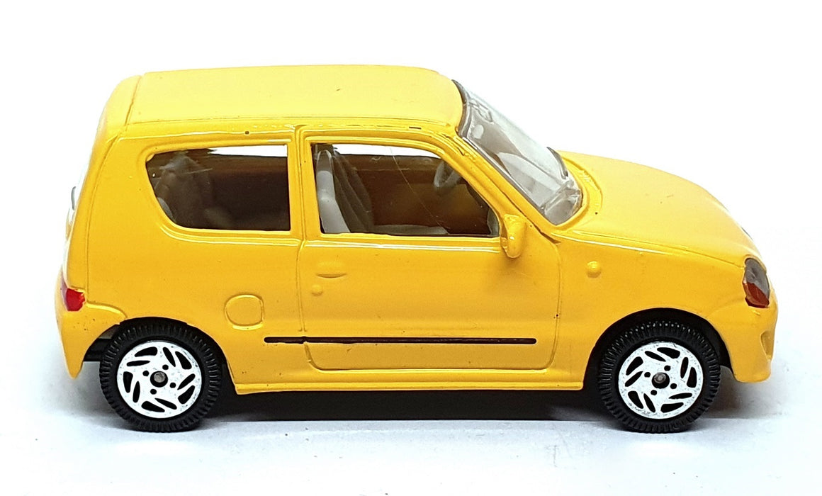 Majorette 1/43 Scale 04626 - Fiat Seicento Sporting - Yellow