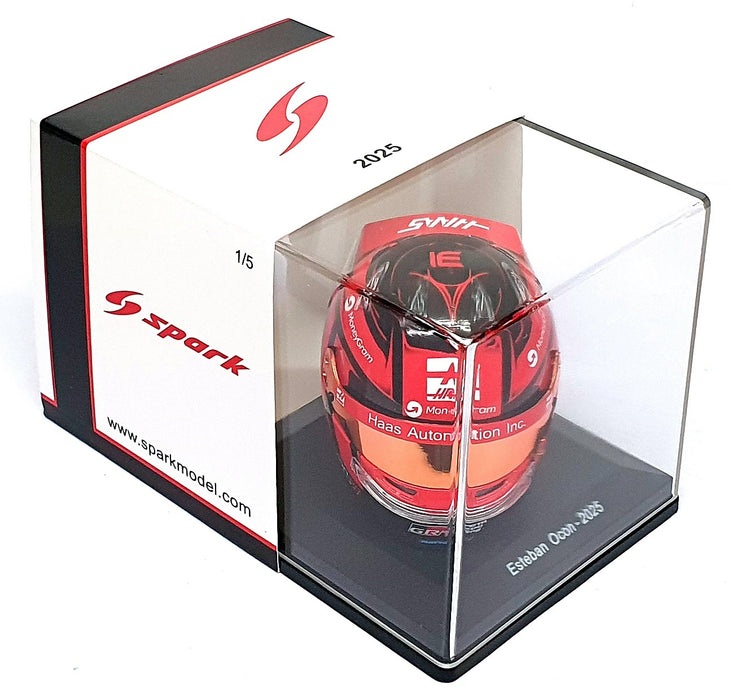 Spark 1/5 Scale 5HF184 - Helmet Esteban Ocon Haas F1 Team 2025