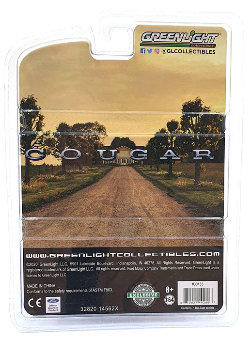 Greenlight 1/64 Scale 30183 - 1967 Mercury Cougar #44 - Brown