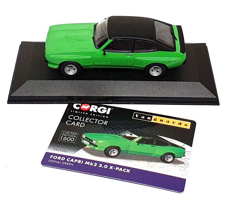 Vanguards 1/43 Scale VA15405 - Ford Capri Mk2 3.0 X-Pack - Signal Green