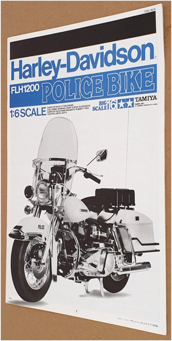 Tamiya 1/6 Scale Model Kit 16016 - Harley Davidson Police Bike