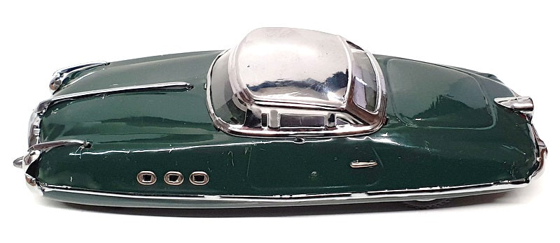 Jaya Appx 19cm Long Tinplate Car No. 98 - Unknown Make - Green/Silver