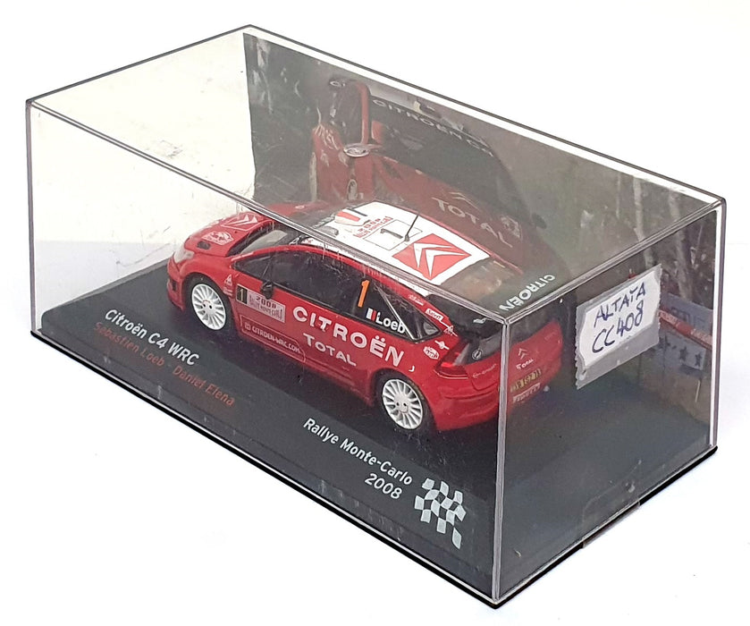 Altaya 1/43 Scale CC408 - Citroen C4 WRC #1 Monte Carlo Rally 2008 Loeb