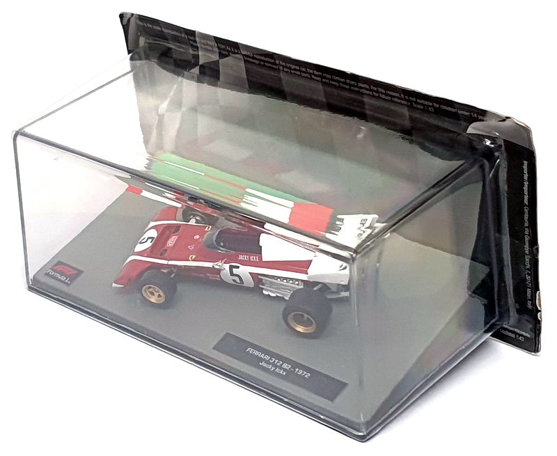 Altaya 1/43 Scale AT1972I - F1 Ferrari 312 B2 #5 Jacky Ickx - Red/White