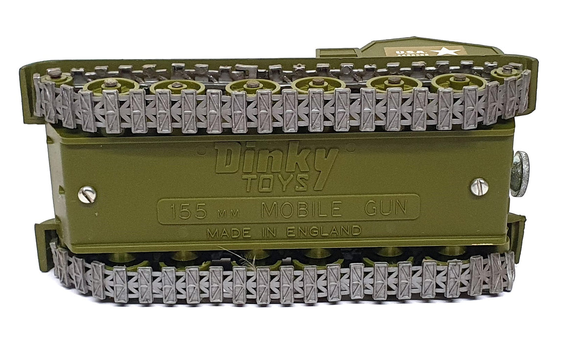 Dinky Toys Original Diecast 654 - 15mm Mobile Gun US Army - Green