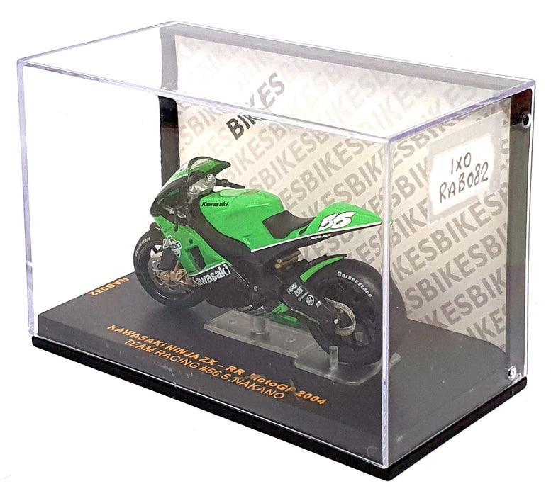 Ixo 1/24 Scale RAB082 - Kawasaki Ninja ZX RR MotoGP 2004 #56 Nakano