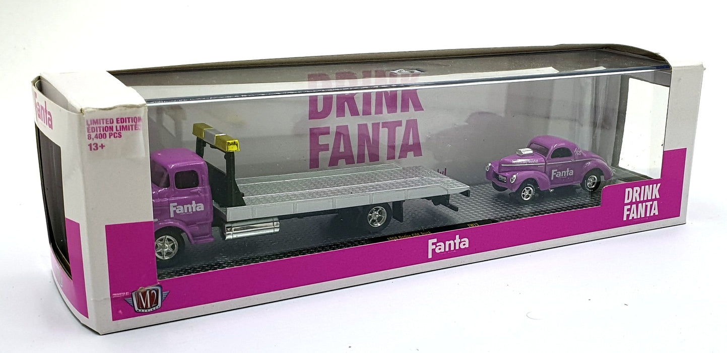 Castline M2 Machines 1/64 Scale TW13 1958 Dodge COE & 1941 Willys Coupe Gasser