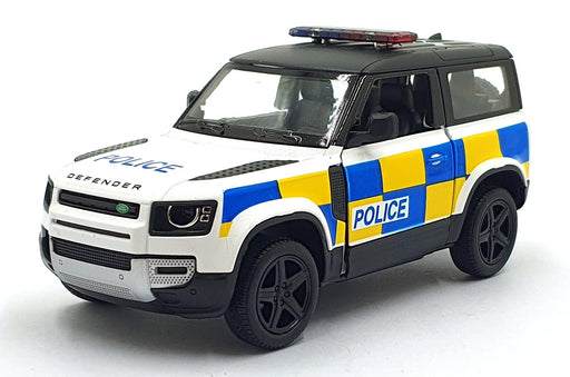Kinsmart 1/36 Scale Pull Back & Go TY2341 - Land Rover Defender 90 - Police