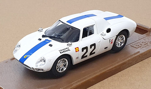 Box Model 1/43 Scale 8437 - Ferrari 250 LM #22 Monza 1966 - White/Blue Stripe