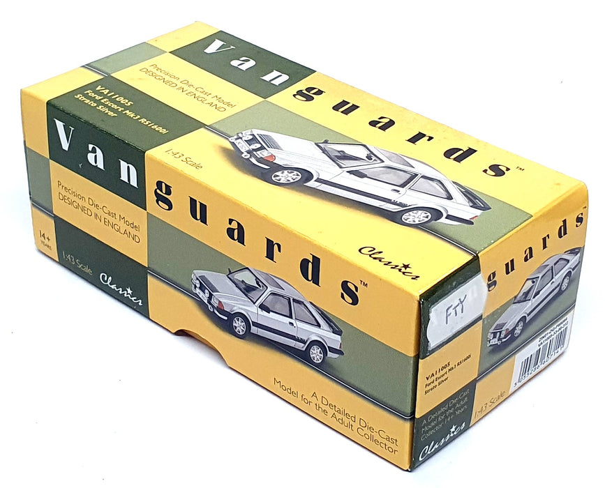 Vanguards 1/43 Scale VA11005 - Ford Escort Mk3 RS1600i - Strato Silver