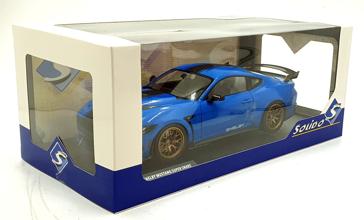 Solido 1/18 Scale Diecast S1813802 - Ford Shelby Mustang Super Snake - Blue