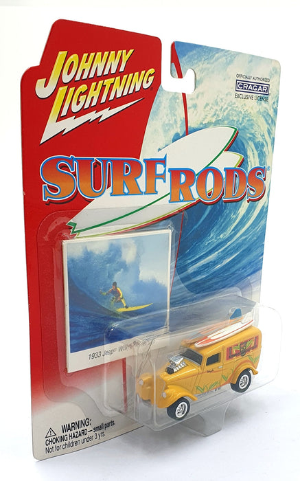 Johnny Lightning 1/64 Scale 294-07 Surf Rods 1933 Jeep Willys Panel Van - Yellow