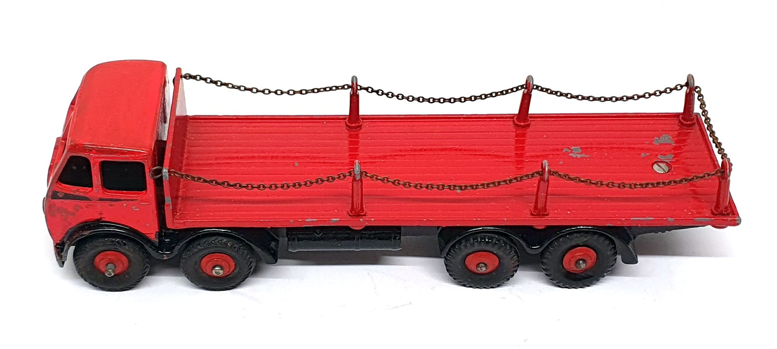 Dinky Supertoys 905 - Foden Flat Truck With Chains - Red