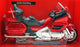 NewRay 1/12 Scale 57253 - Honda Gold Wing Motorbike - Met. Red