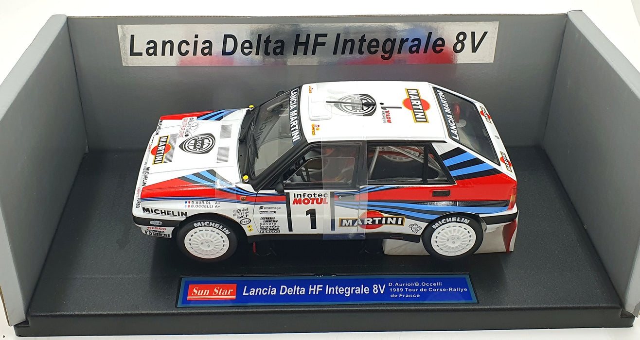 Sun Star 1/18 Scale 3112 - Lancia Delta HF Intergrale 8V 1989 TDC #1 Auriol