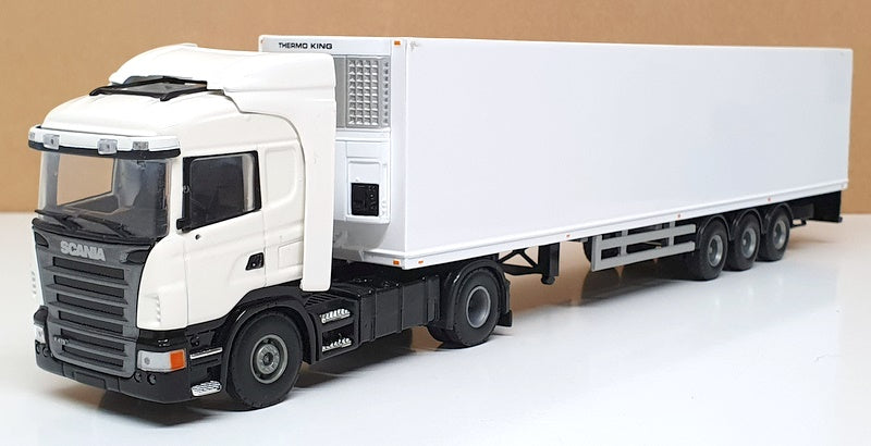 Lion Toys 1/50 Scale Diecast LT09W - Scania Truck & Fridge Trailer - White