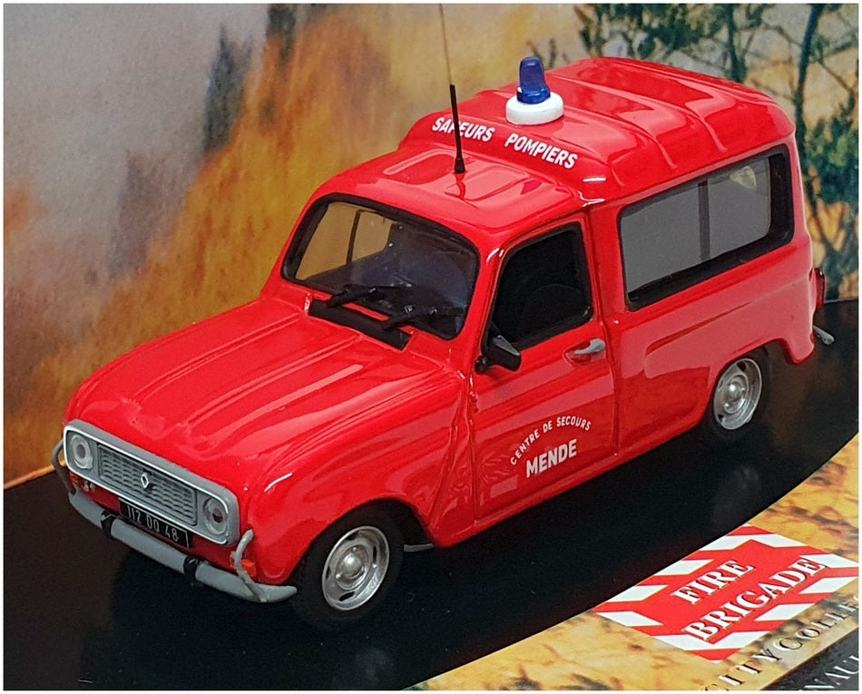 Vitesse 1/43 Scale VCC087 - Renault 4 F4 Fire Van (Mende) - Red