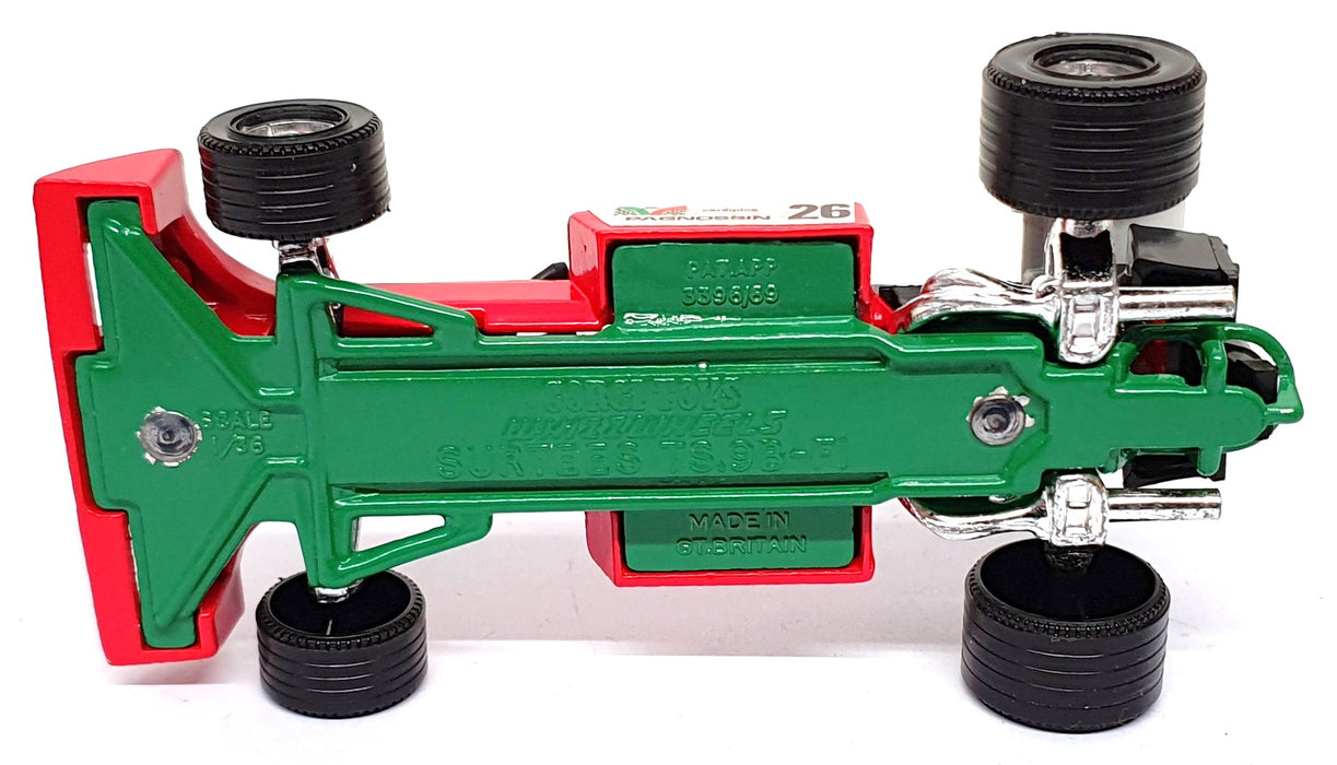 Corgi Toys 1/36 Scale Original 153 - (A) F1 Surtees T.S.9B Italian Finish - Red