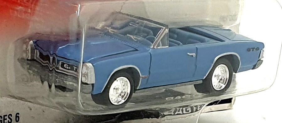 Johnny Lightning 1/64 Scale 456-01 - 1965 Pontiac GTO Convertible - Met. Blue