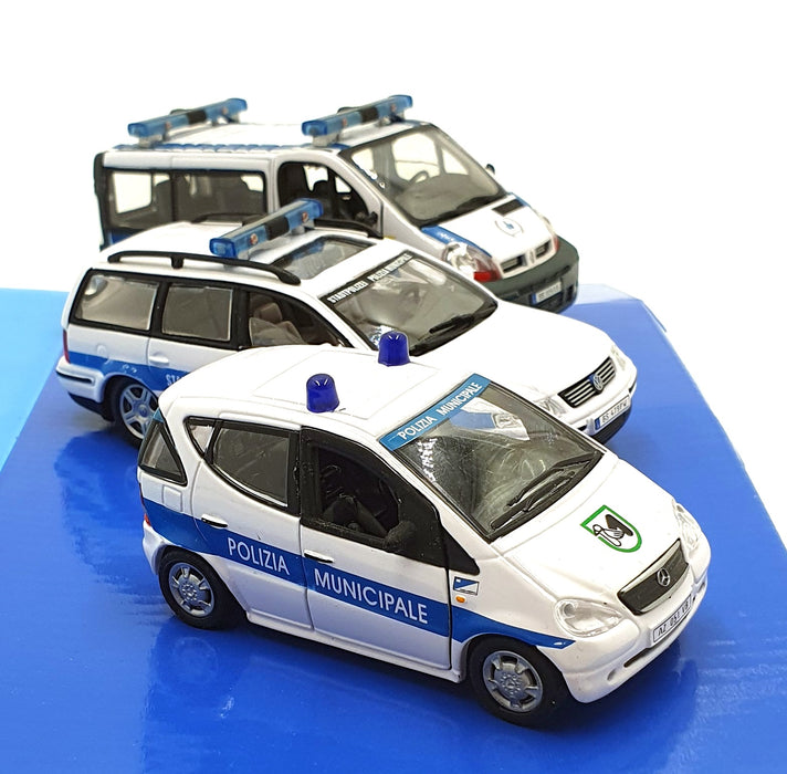 Cararama 1/43 Scale 370 Mercedes, Volkswagen and Renault Mini 3 Piece Set Police
