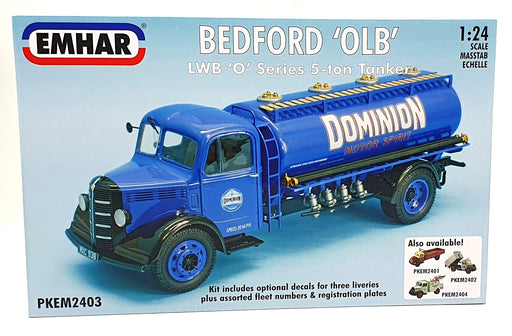 Emhar 1/24 Scale Model Kit PKEM2403 - Bedford 'OLB' LWB 'O' Series 5-ton Tanker