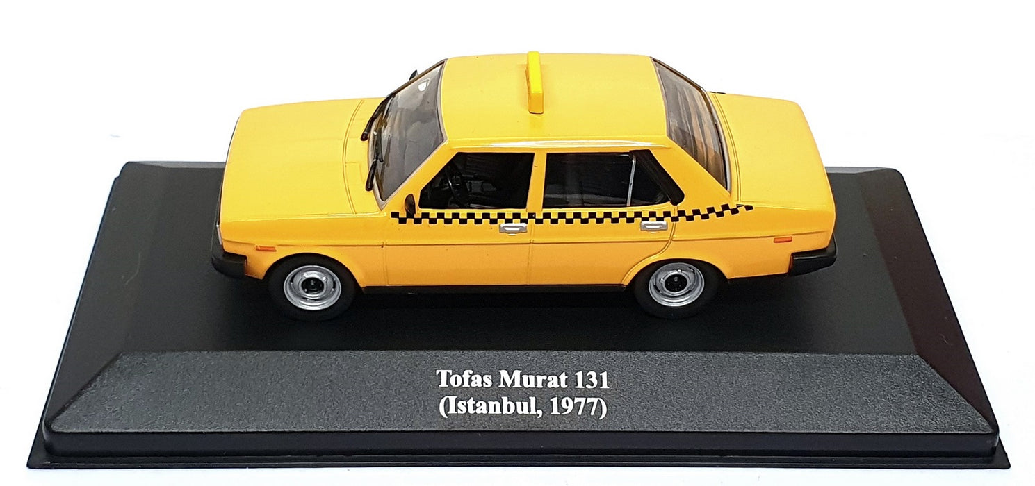 Altaya 1/43 Scale TAX43 - 1977 Tofas Murat 131 Istanbul Taxi - Yellow