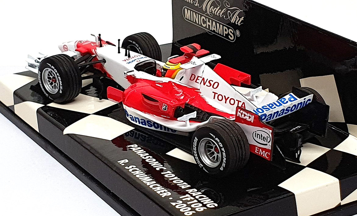 Minichamps 1/43 Scale 400 060007 Panasonic Toyota Racing TF106 R. Schumacher '06