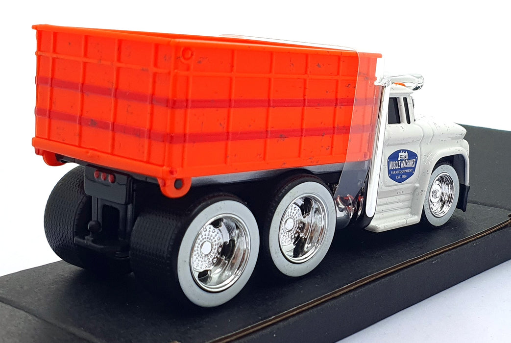 Muscle Machines 1/64 Scale 11610 - 1966 Chevrolet C60 Grain Truck - White