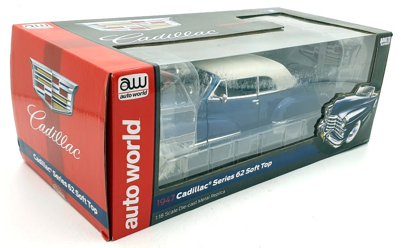 Auto World 1/18 Scale AW274/06 1947 Cadillac Series 62 Soft Top - Blue