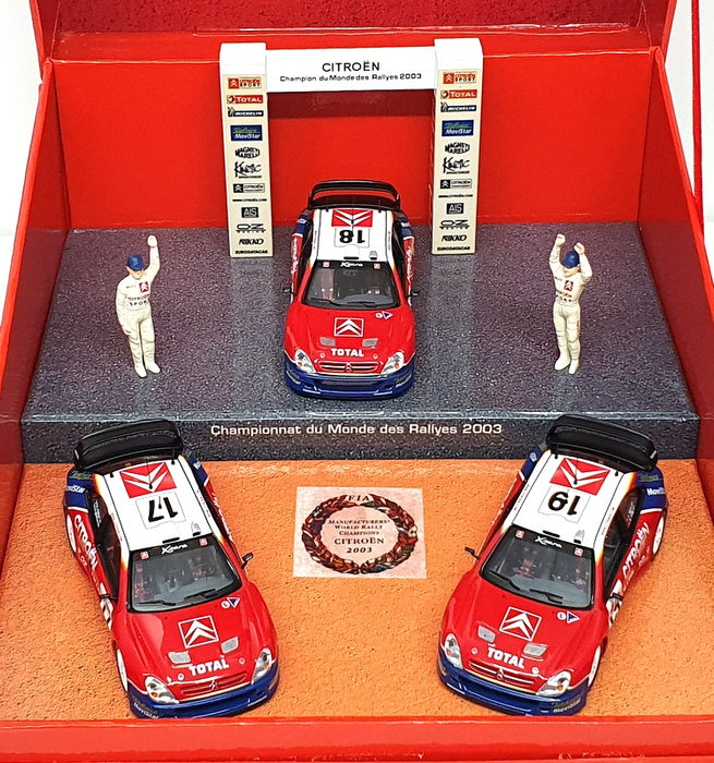 Ixo 1/43 Scale WR2003 - 3 Piece Set Citroen Xsara 2003 World Rally Championship