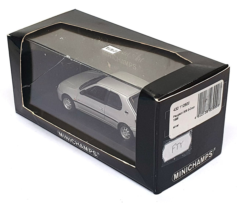Minichamps 1/43 Scale 430 112800 - 1998 Peugeot 306 2-Door - Silver