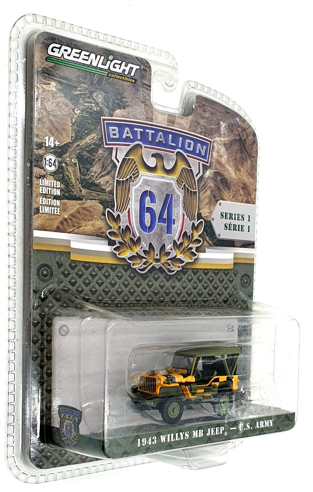 Greenlight 1/64 Scale 61010-D - 1943 Willys MB Jeep - U.S. Army