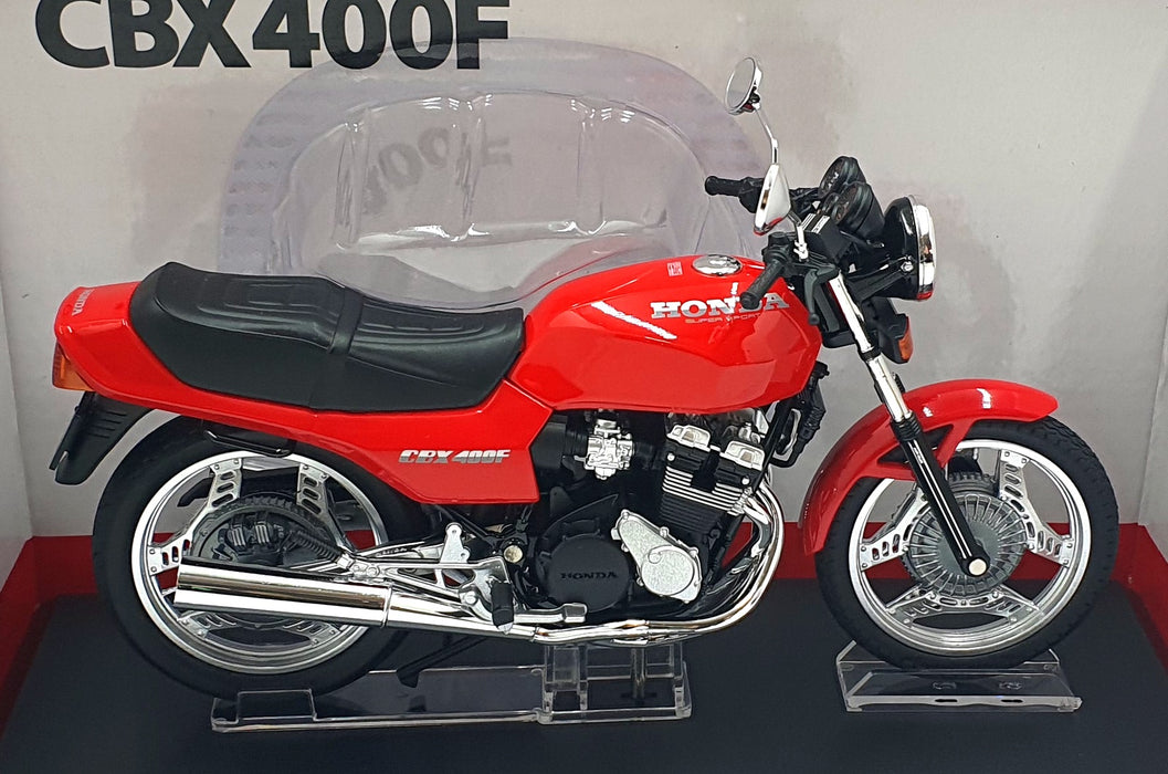 Aoshima 1/12 Scale 11160-4200 - Honda CBX 400F Motorcycle - Red
