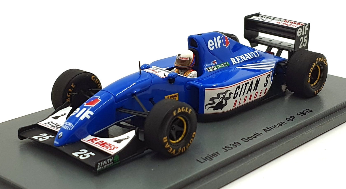 Spark 1/43 Scale S3977 - Ligier JS39 #25 South African GP 1993