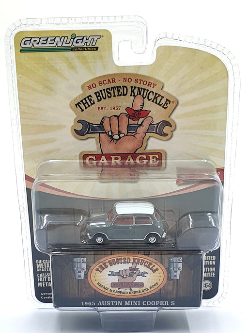 Greenlight 1/64 Scale 39120-E - 1965 Austin Mini Cooper S - Grey